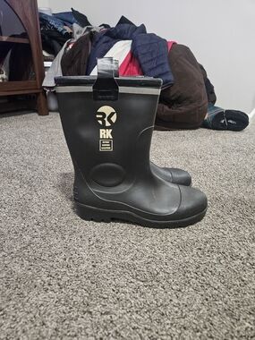 RK Oilproof Acidproof Alkaliproof Waterproof Insulated Work Boots Men's Size 10